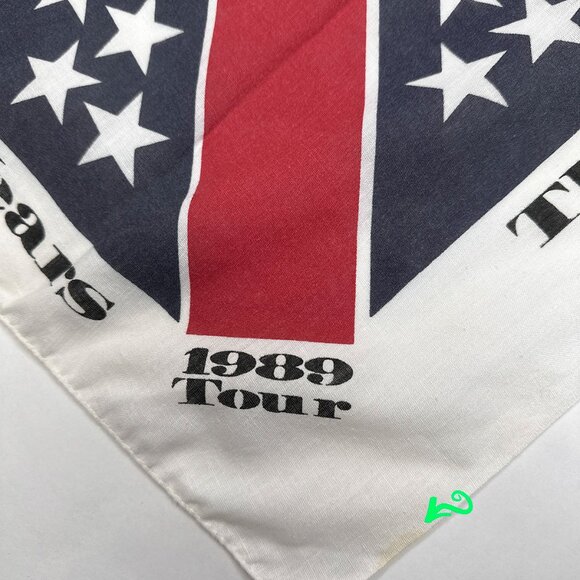 The Who 1989 Tour Bandanna Head Scarf 25 Years 1964-1989 The Kids Are Alright - Picture 9 of 15